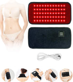 60 LEDs Red＆Infrared Light Therapy Belt 850nm 660nm Back  Burn Fat Wrap Slimming Machine Waist Heat Pad Full Body — vue 1