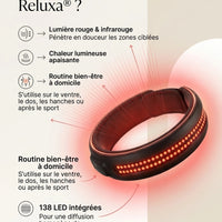 Ceinture Reluxa® — luminothérapie rouge et infrarouge 660nm 850nm